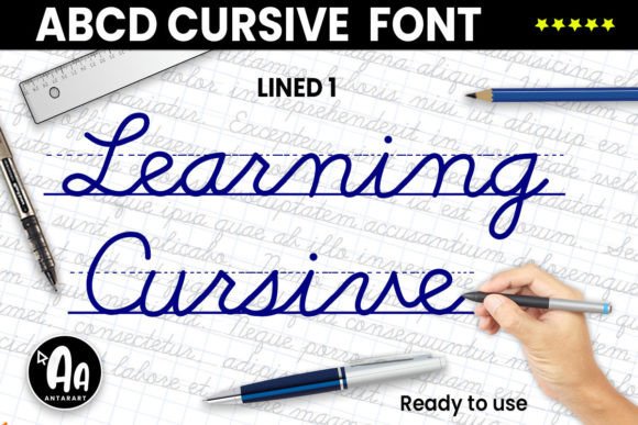 Abcd Cursive Lined1: The Handwritten Font Redefining Learning Resources for Modern Educators and Creators