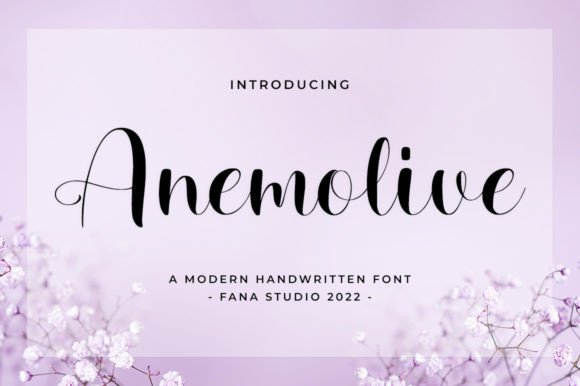 Anemolive: A Sweet Handwritten Font for Joyful Moments