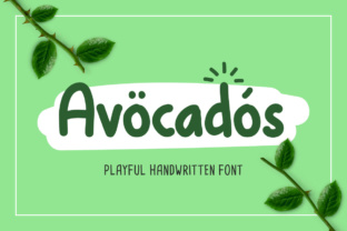 Avocados: A Handwritten Font That Feels Like a Smile