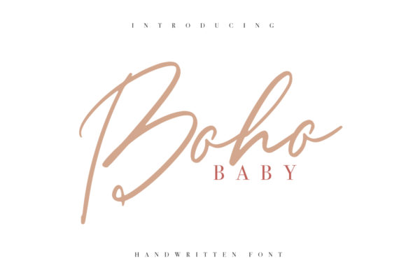 Boho Baby: A Handwritten Font That Brings Warmth, Character, and Versatility to Your Design Projects