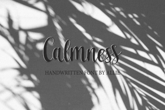 Calmness: A Timeless Handwritten Font