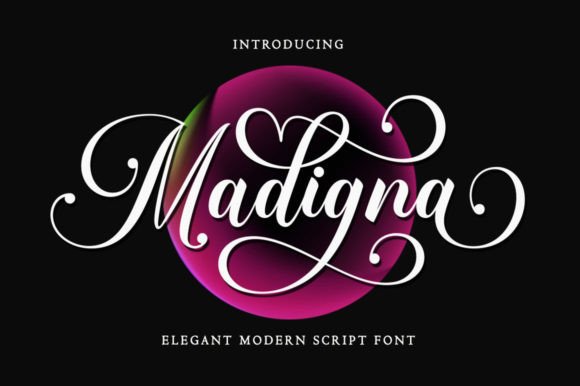 Madigna: A Handwritten Typeface for Elegant Design Applications