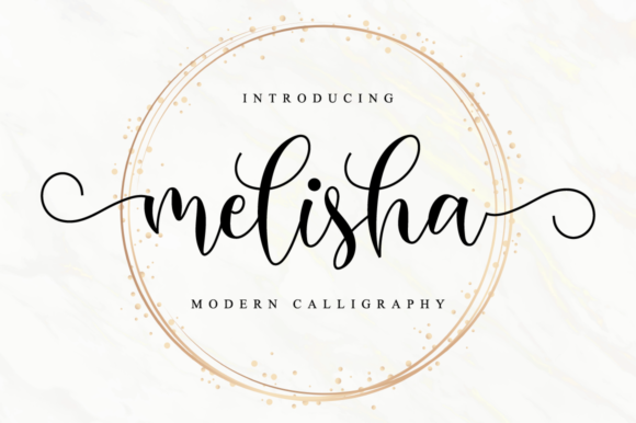 Melisha: Elegant Calligraphy, Modern Versatility
