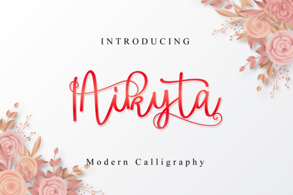Nikyta: A Flowing Handwritten Font with Elegant Distinction