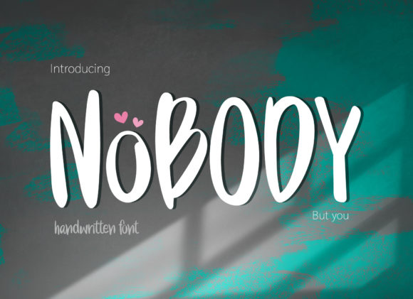 Nobody Font: Where Handwritten Charm Meets Design Versatility