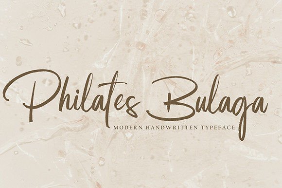 Philates Bulaga: Elegant Handwritten Font